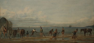 Hauling in the Net, Buenos Aires by Prilidiano Pueyrredon